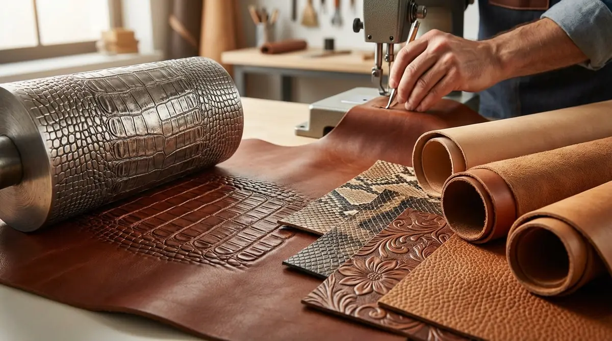 型押し革の基礎知識|読み方・製造工程・別名を解説