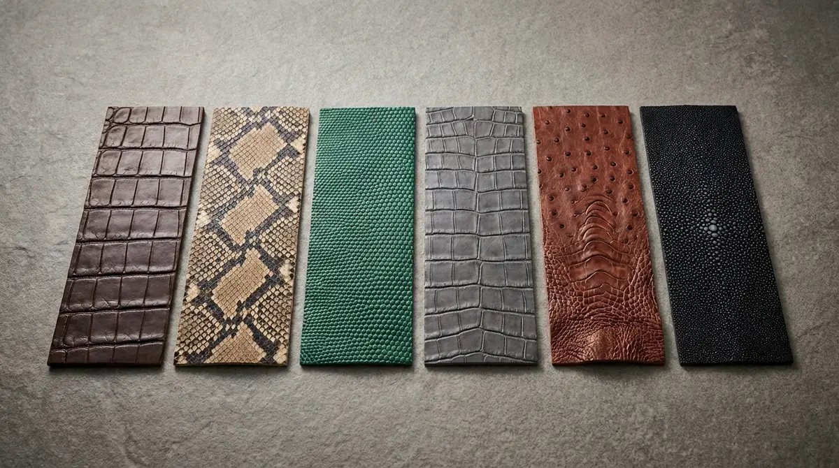 【爬虫類革】クロコダイル・パイソン・リザードなど6種類の特徴