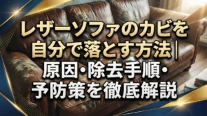 レザーソファのカビを自分で落とす方法｜原因・除去手順・予防策を徹底解説