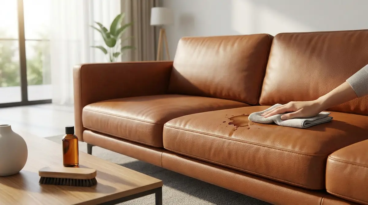 【トラブル対処】レザーソファの汚れ・シミの落とし方
