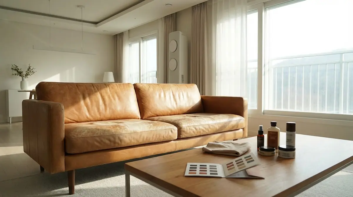 レザーソファの日焼けは自分で直せる？結論と対処法の早見表