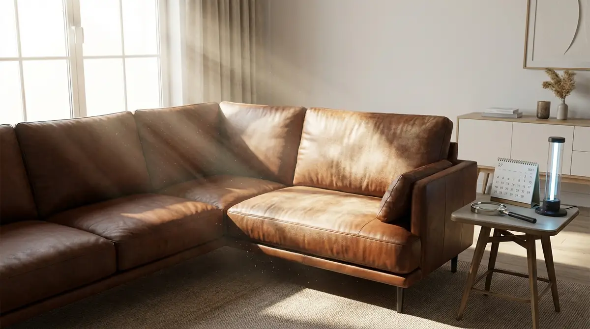 レザーソファが日焼けする3つの原因