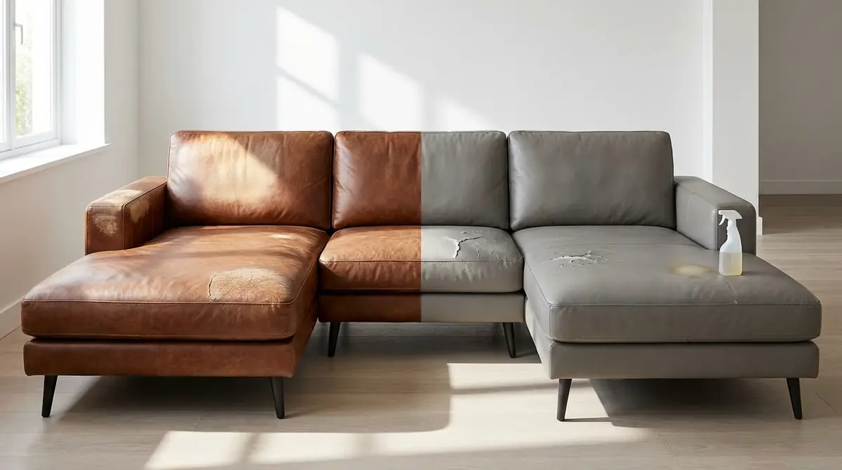 レザーソファが色落ちする4つの原因|本革・合皮で異なる劣化パターン