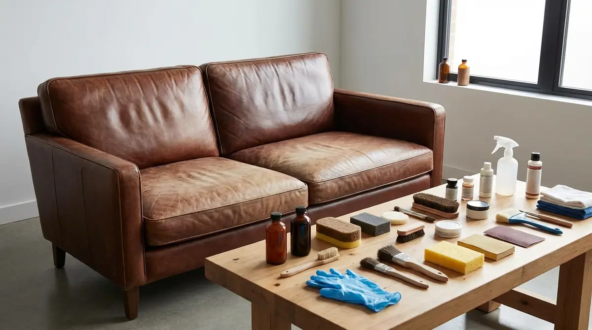 レザーソファの色落ち補修に必要な道具と材料リスト