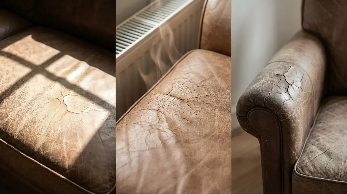 レザーソファが乾燥する3つの原因
