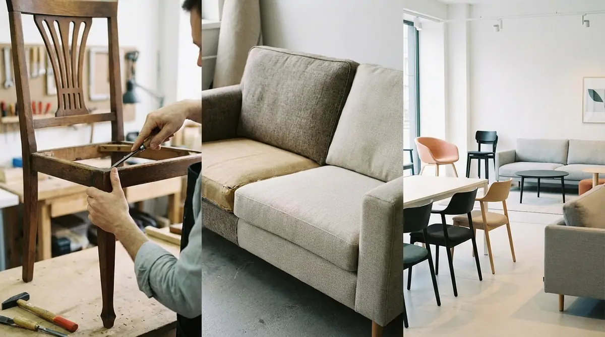 掃除で直らない場合の選択肢|修理・張替え・買替え