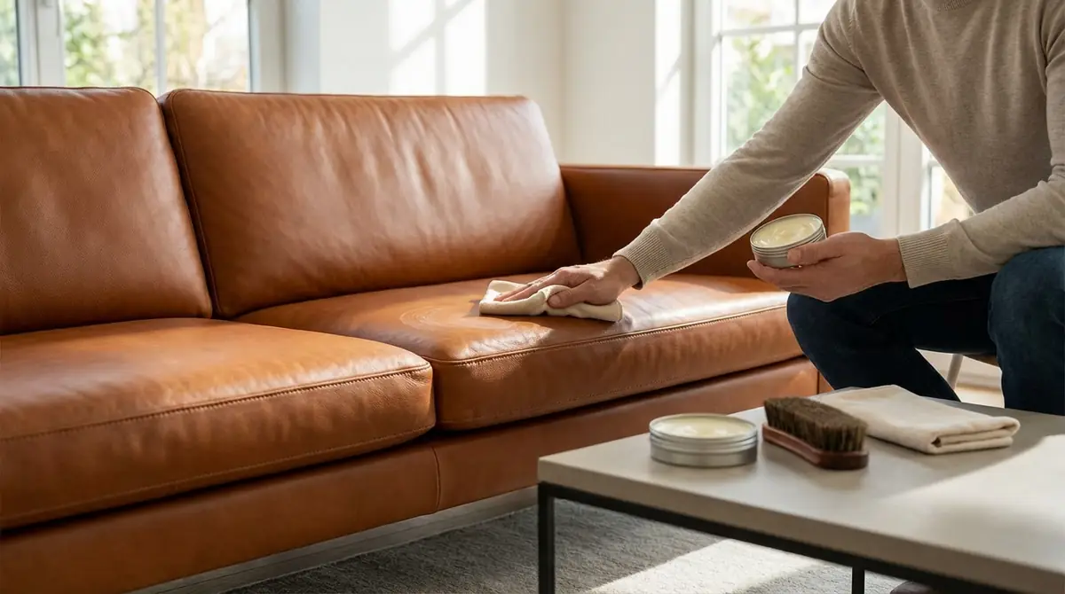 【実践】レザーソファの保湿ケア手順5ステップ