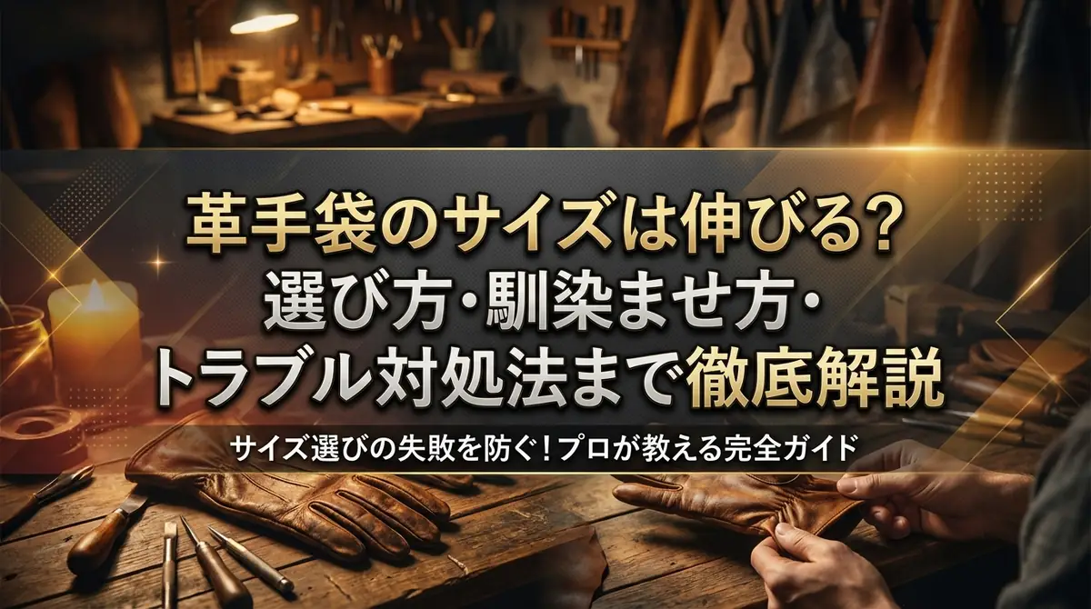 革手袋のサイズは伸びる？選び方・馴染ませ方・トラブル対処法まで徹底解説
