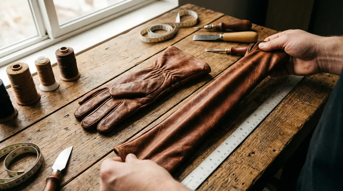 【結論】革手袋は横方向に0.5〜1サイズ分伸びる