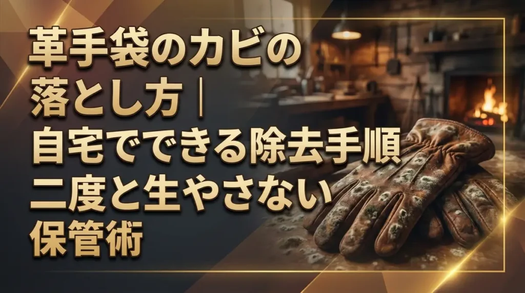 革手袋のカビの落とし方｜自宅でできる除去手順と二度と生やさない保管術
