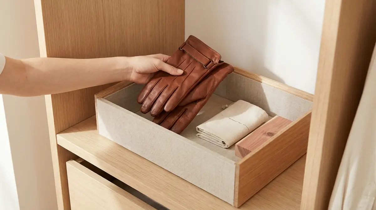 シーズンオフの革手袋の正しい保管方法