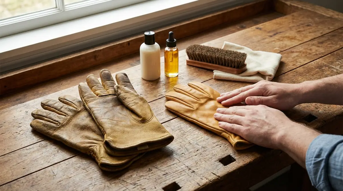 【実践】硬くなった革手袋を柔らかくする5ステップ