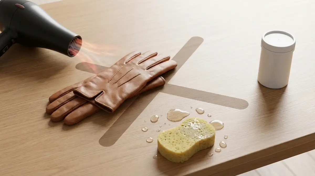革手袋のケアでやってはいけないNG行動3選