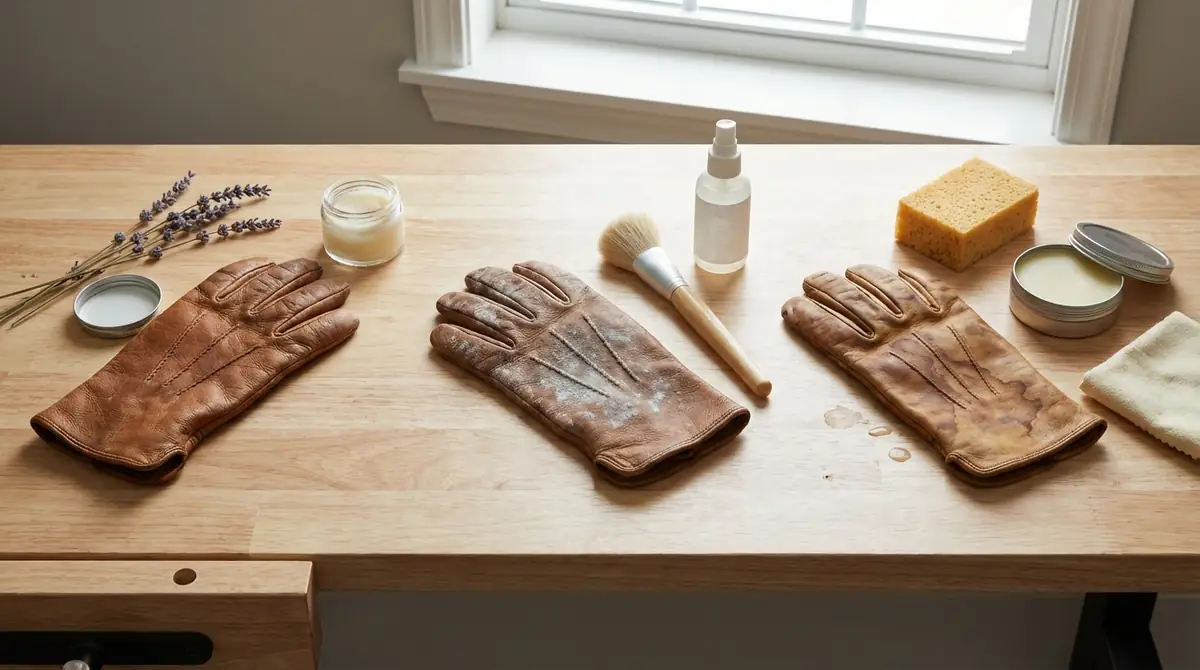 【トラブル別】革手袋の臭い・カビ・シミの落とし方